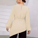 Chic Long Sleeve Wrap Blouse for Women