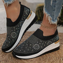 Glittering Slip-On Sneakers for Women