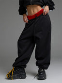 Women's Trendy Baggy Pants with Drawstring Waist