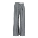 Chic Wide Leg Trousers with Stylish Belt and Pleats