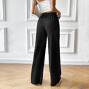 High-Waisted Women's Leisure Pants with Elastic Waist