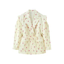 Stylish Women's Blazer Jacket with Wide Shoulders
