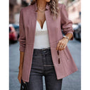 Structured Herringbone Blazer for Women