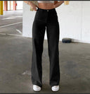 Women's High Waist Flared Trousers in Chic Style