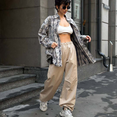 Chic High-Waist Leisure Pants for Women