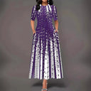 Women's Maxi Dress with Splash Design