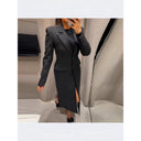 Chic Long Blazer with Slim Fit and Classic Style
