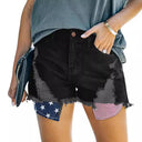 Stylish Destroyed Denim Shorts for Women