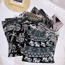 Colorful Elephant Pattern Women's Harem Pants