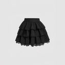 Women's Ruffled Lace-Trimmed Skirt