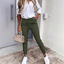 Chic Women's Slim-Fit Chino Trousers