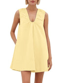 Summer Ruffled Neckline Women's Dress
