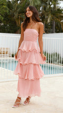 Chic Ruffle Detail Maxi Dress for Women