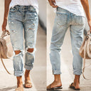 Chic Destroyed Boyfriend Jeans for Women
