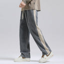Textured Fabric Women's Side Stripe Pants
