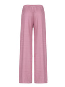 Summer Striped Pants with Elastic Waistband for Women