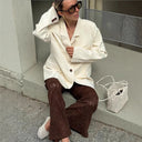 Chic Wide Lace Trousers for Women