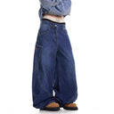 Women's Relaxed Fit Cargo Jeans with Utility Pockets
