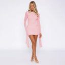 Chic Asymmetrical Hem Wrap Dress for Women