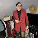 Chic Double-Breasted Blazer Jacket for Women