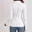 Chic Vertical Striped Blouse for Women