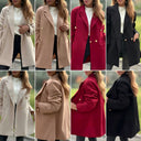 Chic Long Blazer with Unique Button Design