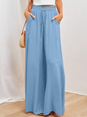 Women's Maxi Skirt with Pockets and Stretchy Waist