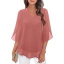 Flared Sleeve Women's Airy Blouse
