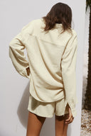 Chic Women's Short Sleeve Blouse & Shorts Ensemble