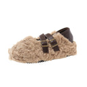 Adjustable Strap Women's Plush House Slippers