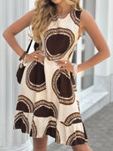Charming Women's Summer Dress with Ruffle Detail & Vibrant Patterns