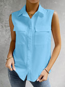 Chic Women's Sleeveless Blouse Top