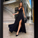 Chic High-Slit Evening Dress for Women