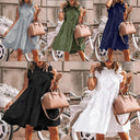 Women's Ruffled Strap Dress with Stunning Design