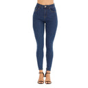 Women's High-Waisted Skinny Jeans with Stylish Contrast Stitching
