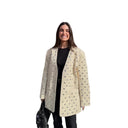 Chic Blazer Jacket with Glamorous Stone Detailing