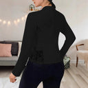 Chic Ladies' Blazer Jacket with Lace Detail