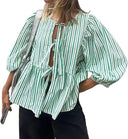 Fashionable Leopard Print Blouse with Bold Sleeves