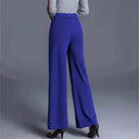 Chic High-Waisted Palazzo Pants with Side Pleats