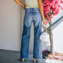 Trendy Women's High-Waist Wide-Leg Jeans