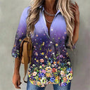 Floral Ombre Women's Blouse – Chic Style