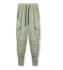 Women's Cargo Pants with Zipper Pockets & Elastic Waist