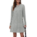 Stylish Women's Dress with Button Accents