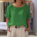 Chic Women's Linen Blouse for Effortless Style