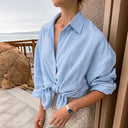 Stylish Oversized Long Sleeve Women's Blouse