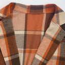 Chic Women's Wool Blend Checked Blazer