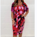 Women's Patterned Jersey Dress for Trendy Style