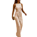 Women’s Chic Open Back Evening Dress with Elegant Details