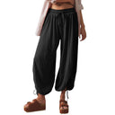 Chic Ruffle Detail Harem Trousers for Women