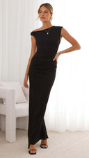 Chic Women's Cocktail Dress - Fitted Design